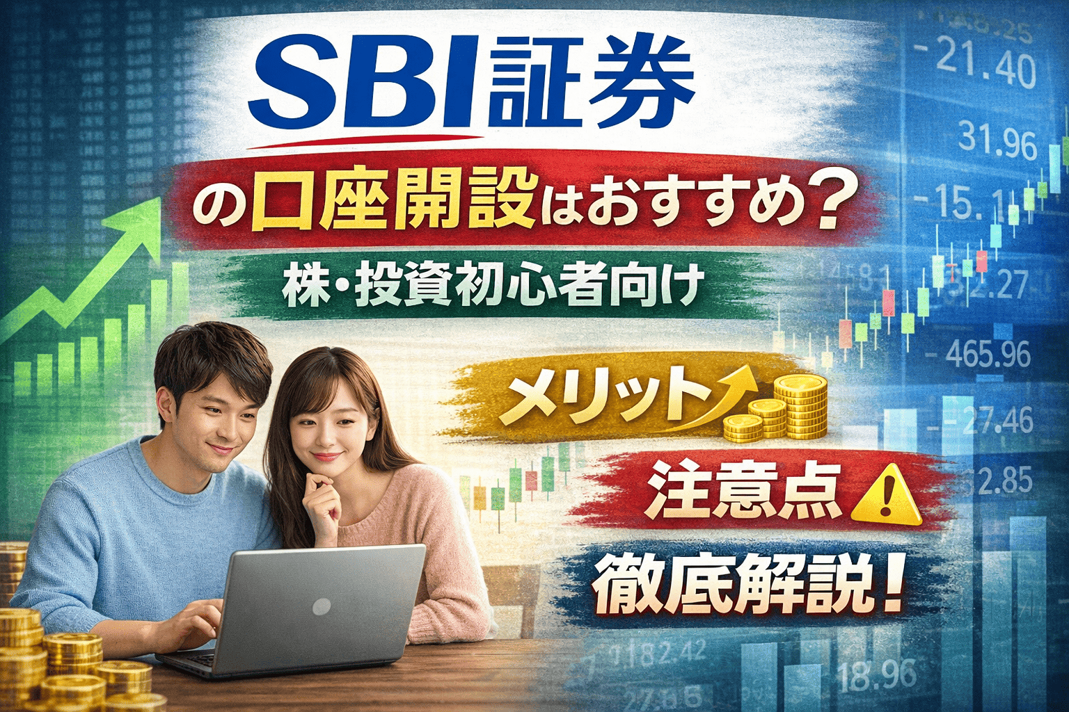 SBI証券の口座開設はおすすめ？株・投資を始める人向けにメリットと注意点を徹底解説